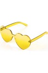 LHSDMOAT Herz Sonnenbrille Retro farbige Glaser Brille Herzform Valentinstag Karneval Party Brille fur Frauen Manner