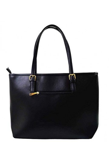 Gallantry - Sac à main - Cabas - Simili Cuir - Sac de cours - lycéenne - étudiante - Noir Sac à main 