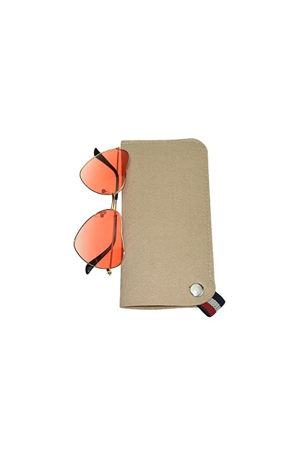 YOGEROY Lunettes de soleil en forme de cœur avec un joli étui à lunettes pour femme, rose