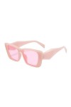 Lunettes de soleil vintage pour femme - Lunettes de soleil sans monture - Lunettes carrées pour femme et homme - Lunettes de 