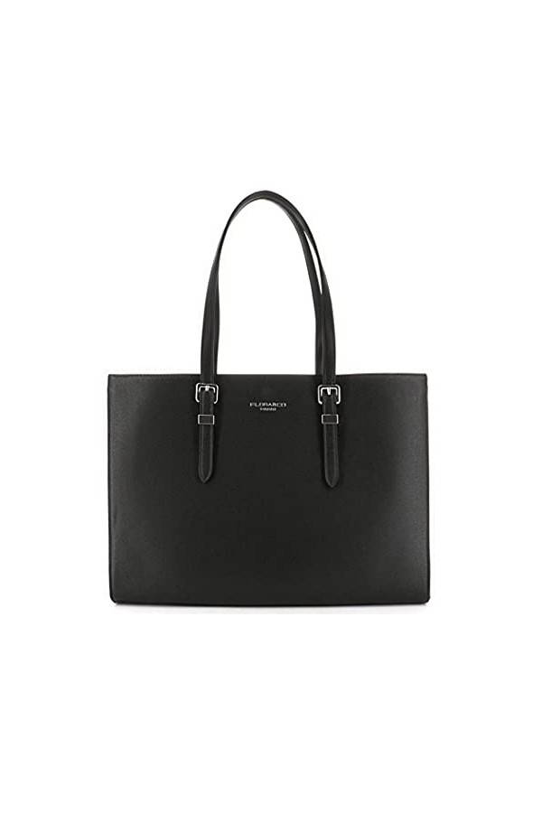 Sac A Main Femme PU Cuir Grainé - Sac Cabas Souple Documents A4 - Sac Cours Lycée Business - Shopper Porté épaule Fourre-tout