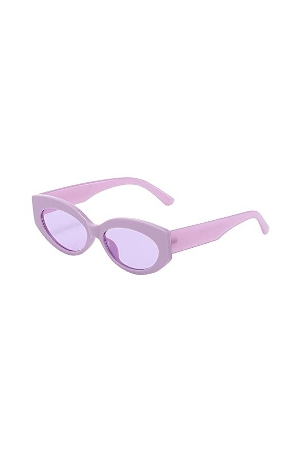Dorjuli Lunettes de soleil pour femme - Mode surdimensionnée - Lunettes de soleil rectangulaires - Couleurs hippie - Lunettes