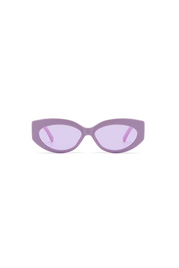 Dorjuli Lunettes de soleil pour femme - Mode surdimensionnée - Lunettes de soleil rectangulaires - Couleurs hippie - Lunettes