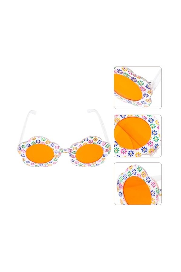 LIFKOME Marguerite Fleur Lunettes Femmes Fleur Lunettes Mignon Floral En Plein Air Plage Lunettes De Soleil Drôle Lunettes Lu