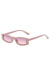 Dorjuli Lunettes de soleil pour femme - Lunettes de soleil rectangulaires classiques - Lunettes amusantes - Motif yeux de cha