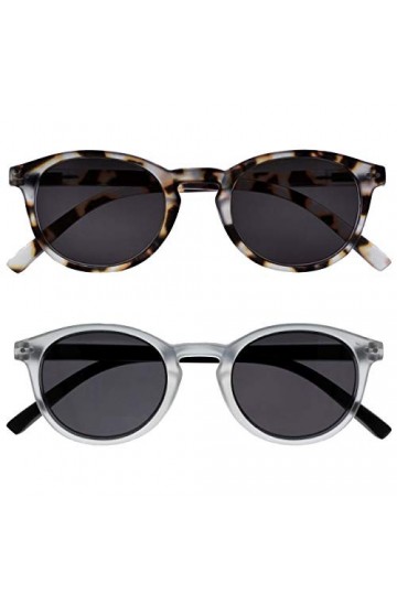 Opulize Zen Pack 2 Petit Hommes Femmes Light Brun Cristal Clair Noir Lecteurs Soleil Lunettes De Lecture UV400 SS24-1TC +3,00