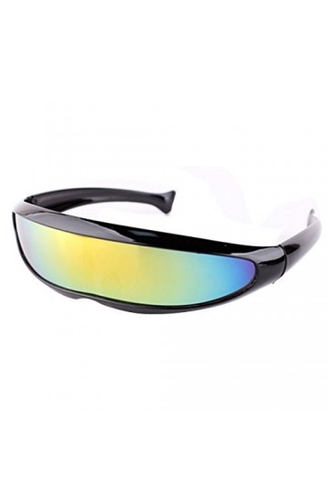 Millya Creative Laser Robots Lunettes de soleil Verres Mercuric Anti-UV 400, Noir , taille unique