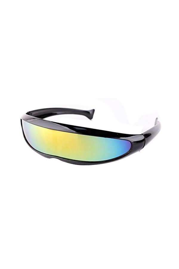 Millya Creative Laser Robots Lunettes de soleil Verres Mercuric Anti-UV 400, Noir , taille unique