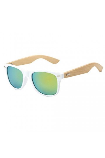 Lunettes de soleil en bois pour hommes et femmes rétro vintage CAa287