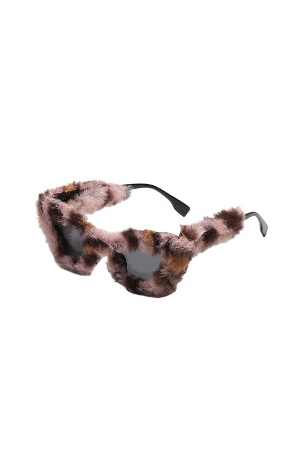 Harilla Lunettes de soleil floues en peluche lunettes de soleil en lunettes de Protection solaire nouveauté lunettes de solei