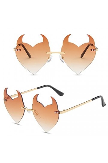 Lunettes de soleil tendance surdimensionnées pour femme - Lunettes de soleil sans monture - Lunettes de soleil UV - Lunettes 