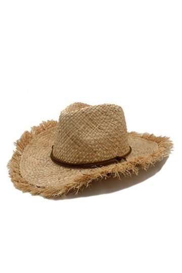 Chaud Pure Handwork Sombrero Cap Dété Femmes Hommes Raphia Paille Chapeau De Cowboy for Gentleman À Large Bord Boîtier Panam