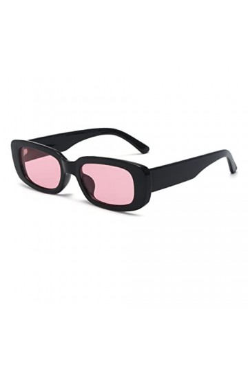 Long Keeper Lunettes de Soleil Rectangulaires Vintage Protection UV400 Lunettes Carrées Rétro pour Femmes Homme