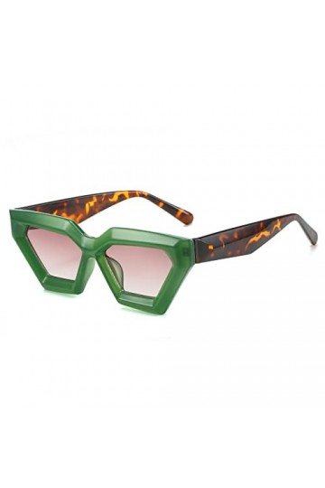 LJCZKA Vintage Lunettes de Soleil Œil de Chat Femme Homme, Retro Lunettes de Soleil Carré Petit Lunettes Verres Épais