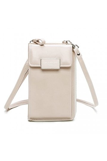 Gallantry - Petit Sac à Bandoulière Femme pour Téléphone Portable - Portefeuille Porte-Monnaie Carte Tout-en-Un - Pochette po