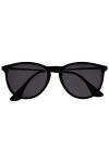 OPULIZE Jet Grand Noir Caoutchouté Argent Armes Hommes Femmes Lecteurs Soleil Lunettes De Lecture UV400 S96-1 +1,00