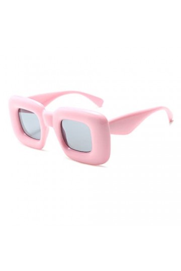 Long Keeper Lunette de Soleil Carré Grande - Lunettes de Soleil Femme Homme Cadre Carré Épais Colorée Lunette Rectangulaire V