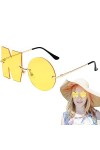 soleil tendance pour femme | soleil en forme lettre, vision confortable sans monture dété anti-UV 2023 lettre sans lunettes 