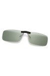 Long Keeper Clip Lunettes de Soleil Polarisées Unisexes, Clip Solaire pour Lunettes de Vue, Sur Lunette de Soleil Polarisé Cl