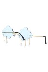 Nuage Lunettes Soleil Femmes Lunettes Soleil Sans Monture 90 S Lunettes Soleil Gland Nuages ​​en Forme Lunettes Soleil Goutte