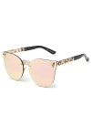 JiXuan Hot Men Crâne Femmes Cat Eye Lunettes De Soleil Vintage Surdimensionné Sans Miroir Cateye Eyewear
