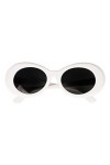 PlayBoi Carti Lunettes de soleil ovales Blanc