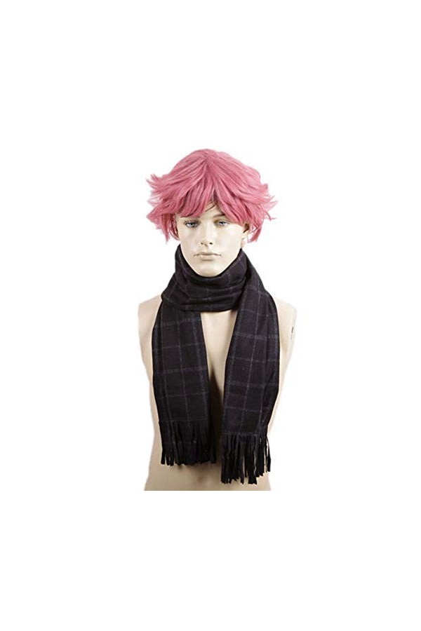 Black Sugar unisexe mixte Fairy Tail Scarf Natsu écharpe-blanc/noir-Cosplay Accessories Blanc 