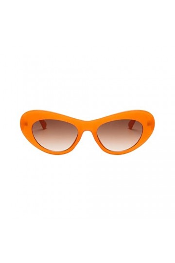 Dorjuli Lunettes de soleil polarisées rétro pour femme - Lunettes de soleil sans monture - Lunettes de soleil dété UV - Lune
