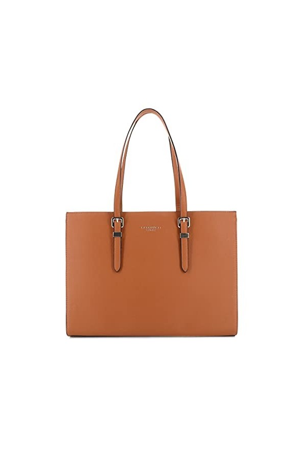 Sac A Main Femme PU Cuir Grainé - Sac Cabas Souple Documents A4 - Sac Cours Lycée Business - Shopper Porté épaule Fourre-tout