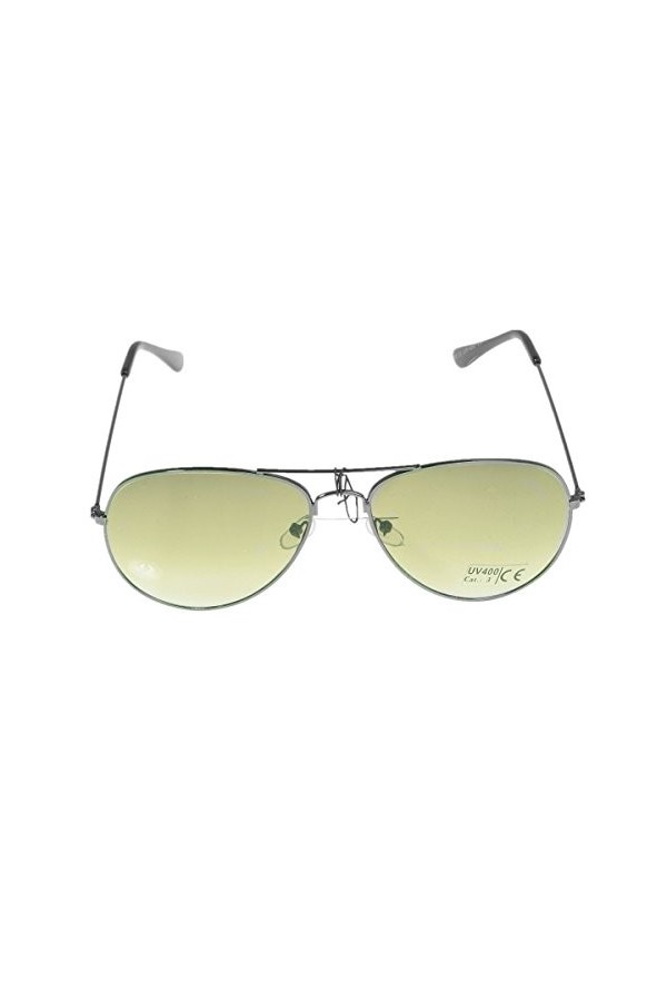 Lunettes de soleil Miobo style pilote avec charnière à ressort - Différentes couleurs - Vert - Taille Unique