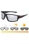 TiSkying Lunettes de soleil photochromiques - Protection UV400 - Pour homme et femme - Lunettes de soleil de sport pour le cy