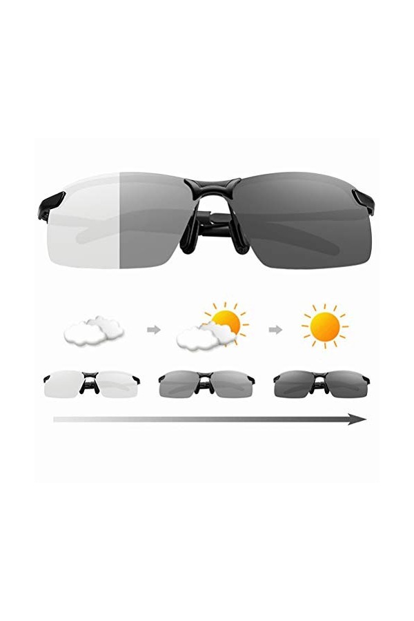 Lunettes de Soleil polarisées pour Hommes, Lunettes de Soleil aviateur Classiques à la Mode, Lunettes de Soleil de pêche et d