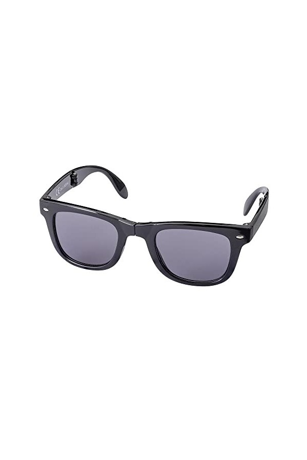 EUROtops Lunettes de soleil pliables, protection solaire pratique, compactes, protection UV, cadre robuste, avec étui en cuir