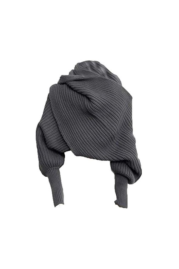 Asudaro Femmes Hommes Hiver Chaud Tricoté Cape Foulards Cape de Châle Pashmina Écharpes Wrap Couleur Unie la Laine Pull à Man