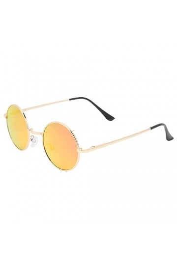 Changor Lunettes de Soleil Polarisées Rondes Anti-éblouissement Conduite Lunettes de Soleil Lentilles en Résine Légère pour H