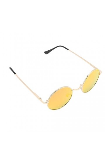 Changor Lunettes de Soleil Polarisées Rondes Anti-éblouissement Conduite Lunettes de Soleil Lentilles en Résine Légère pour H