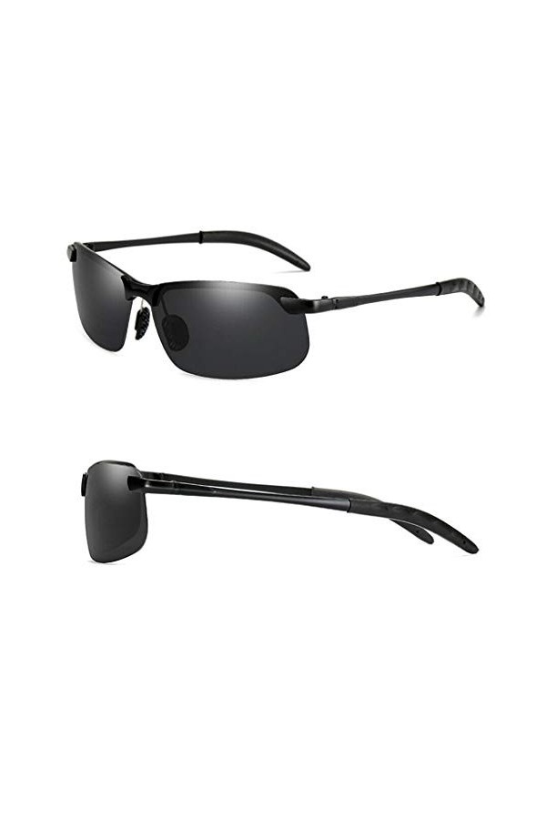 Dorjuli Lunettes de soleil vintage polarisées rétro pour femme - Lunettes de soleil classiques sans monture - Lunettes de sol