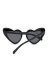 Mumuve Lunettes de soleil à cadre en forme de cœur pour adultes - Pour les carnavals - Prendre des photos - Lunettes de solei
