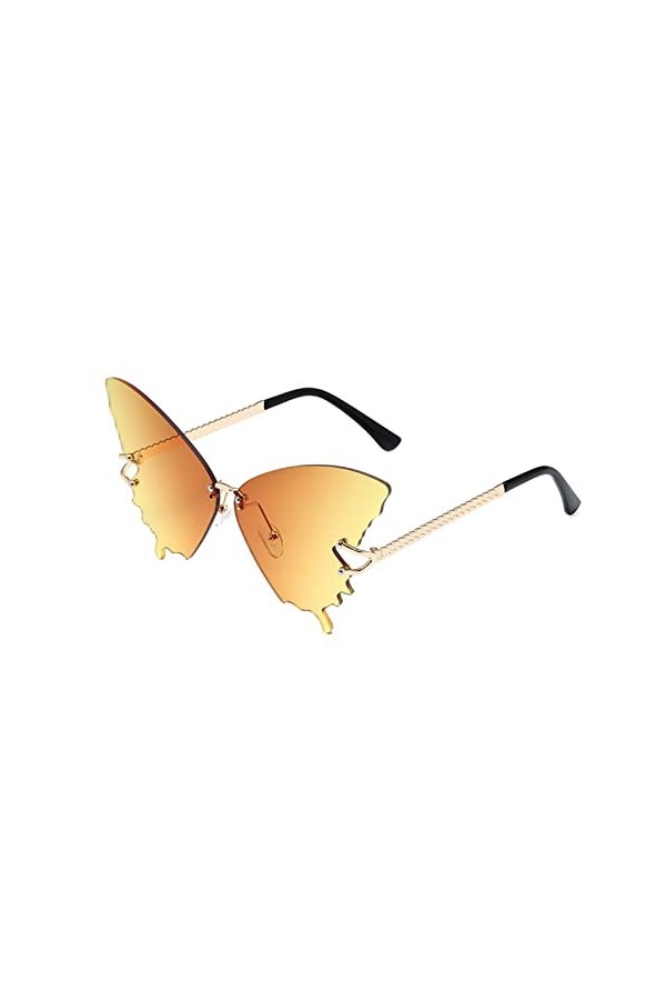 Lunettes Soleil, Lunettes Soleil Sans Monture Pour Femmes Lunettes Soleil Œil Chat Surdimensionnées Lunettes Soleil Lunettes 