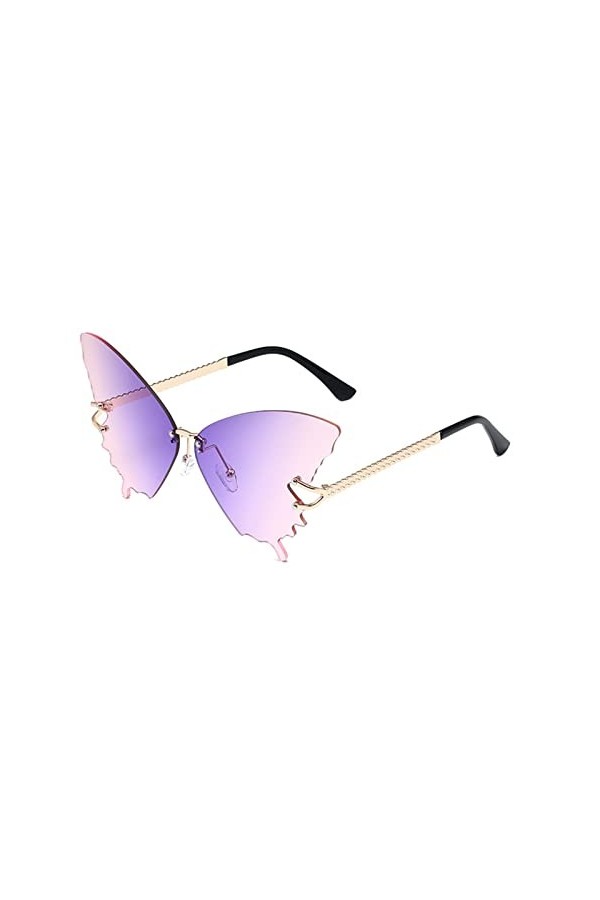 Lunettes Soleil, Lunettes Soleil Sans Monture Pour Femmes Lunettes Soleil Œil Chat Surdimensionnées Lunettes Soleil Lunettes 