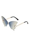 Lunettes Soleil, Lunettes Soleil Sans Monture Pour Femmes Lunettes Soleil Œil Chat Surdimensionnées Lunettes Soleil Lunettes 