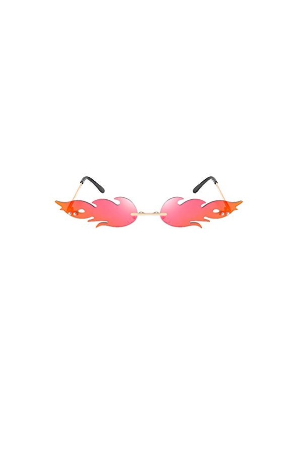 TOYANDONA 1 Pc Lunettes de Soleil de Mode en Métal Clair Lunettes de Soleil sans Cadre Nuances pour Fête Femmes Filles Réfléc