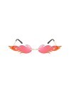 TOYANDONA 1 Pc Lunettes de Soleil de Mode en Métal Clair Lunettes de Soleil sans Cadre Nuances pour Fête Femmes Filles Réfléc