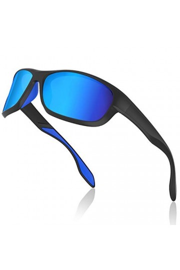 Avoalre® Lunette de Soleil Homme Polarisante Lunettes de Soleil Femme Sports Unisexe Polarized Conduit TR90 Super Léger Prote