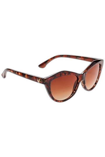 Dice Lunettes de Soleil pour Femme - Marron - Marron foncé