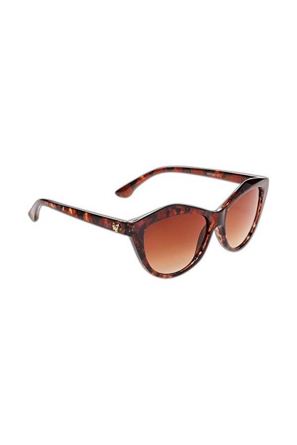 Dice Lunettes de Soleil pour Femme - Marron - Marron foncé