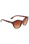 Dice Lunettes de Soleil pour Femme - Marron - Marron foncé