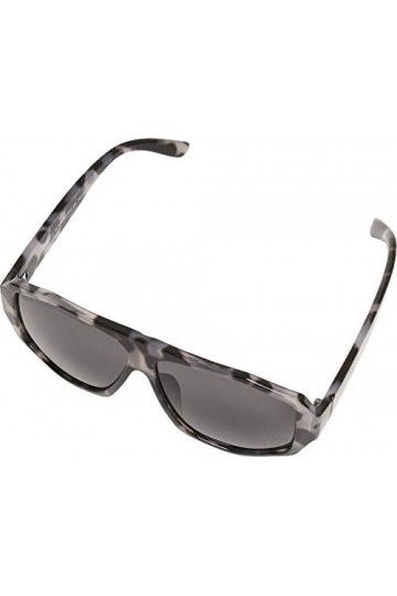 Urban Classics 101 Sunglasses UC, Lunettes de Soleil Mixte, Gris Leo/Noir, Taille Unique