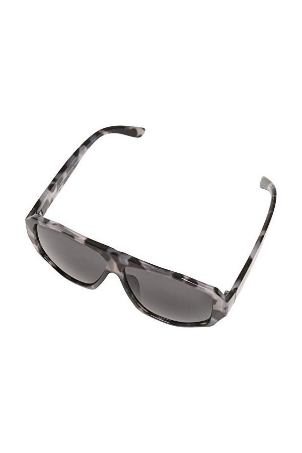 Urban Classics 101 Sunglasses UC, Lunettes de Soleil Mixte, Gris Leo/Noir, Taille Unique