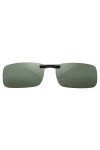 Clip polarisé sur lunettes de soleil sur lunettes de vue, anti-reflet UV400, fonction rabattable pour hommes femmes conduite 